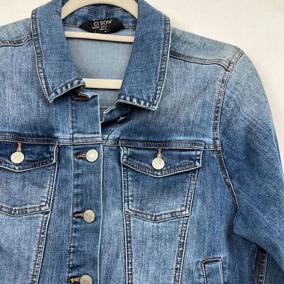 Ci Sono blue denim jean jacket size medium EUC - Picture 3 of 11
